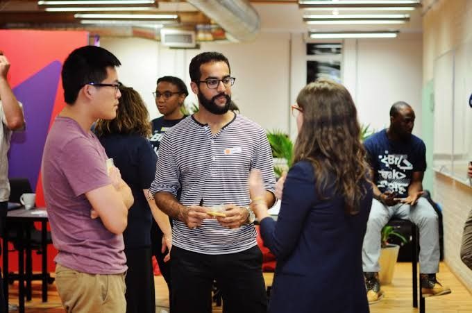 Students networking and building career connections