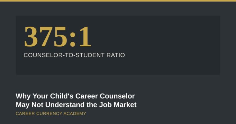 Why Your Child’s Career Counselor May Not Understand the Job Market